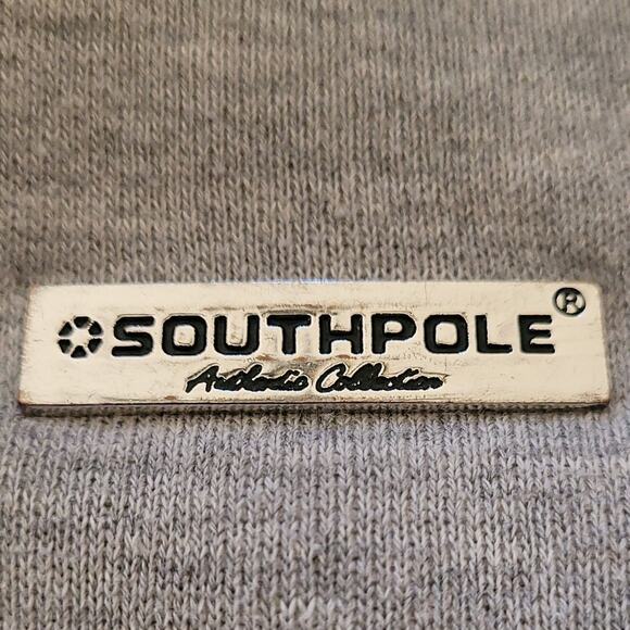 South Pole Mens or Womens Basic Gray Hoodie Size Large Simple - Picture 6 of 8